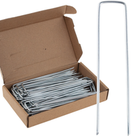 50x MOCNE METALOWE SZPILKI KOŁKI KOTWY DO AGROTKANINY AGROWŁÓKNINY SOLIDNE