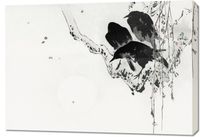 Obraz 100x70cm Crows 2, Seitei Japoński Vintage do Salonu