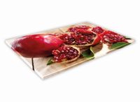 SZKLANA DESKA KUCHENNA 60x30 92d Granat