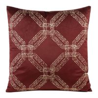 POSZEWKA WELUR VELVET SYMETRYCZNA 45X45 CEGLANA