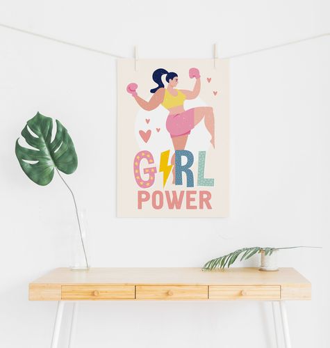 Plakat girl power 61x91 cm na Arena.pl