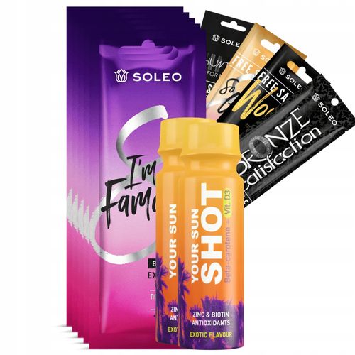 Soleo I'm So Famous 5x15ml Bronzer Do Opalania + Gratisy na Arena.pl