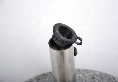 Podstawa z granitu i stali nierdzewnej okrągła z kółeczkami pod parasol 40k na Arena.pl