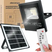 MOCNA LAMPA LED HALOGEN NAŚWIETLACZ SOLARNY LED Z CZUJNIKIEM ZMIERZCH PILOT