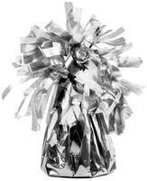 Ciężarek do balonów, foliowy, srebrny