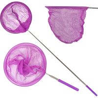 SIATKA NA MOTYLE OWADY SKŁADANA TELESKOPOWA 37-85CM FIOLETOWA