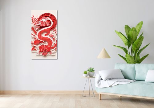 Obraz 50x100cm Czerwony Smok na Arena.pl