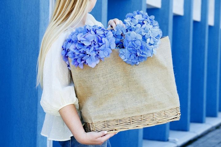 EKOLOGICZNA TORBA, KOSZYK NA ZAKUPY PIKNIK POJEMNA zdjęcie 8