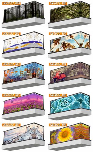 OSŁONA BALKONOWA MATA NA BALKON TARAS PŁOT AFRYKA liście palmy TANIO na Arena.pl