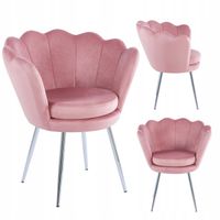 fotel różowy welurowy do salonu gabinetu miękki wygodny elegancki furnitex