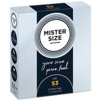 condoms 53 mm 3 pieces mister.size