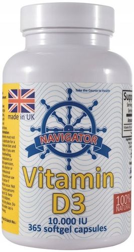 WITAMINA D3 10000IU Z LANOLINY 365kaps NA ROK na Arena.pl