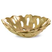 Patera dekoracyjna MIRA 37x30x10 złota
