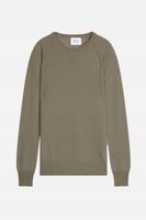 Authentic Cashmere sweter damski zielony klasyczny do bioder rozmiar XL