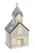 Kościół ceramiczny ozdoba LED