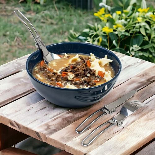 SZTUĆCE TURYSTYCZNE KEMPINGOWE NIEZBĘDNIK POD NAMIOT BIWAK SKŁADANE na Arena.pl