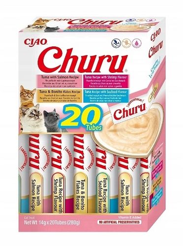 Przysmak dla kota INABA CHURU Varietes Kurczak/Woło 20x14g na Arena.pl