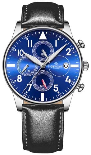 zegarek męski giewont chronograph sapphire czarno niebieski gw5630-a3 na Arena.pl