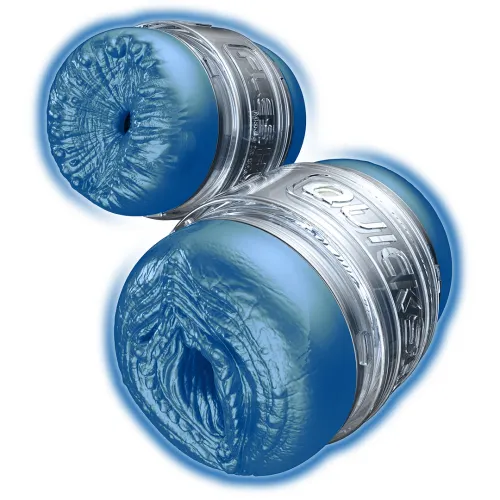 fleshlight alien quickshot - kompaktowy model niebieski, system na Arena.pl