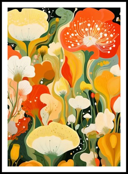Plakat 64x90cm Kwiatowy Raj zdjęcie 3