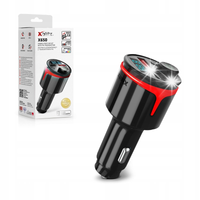 Zestaw głośnomówiący transmiter FM Xblitz X650 Bluetooth 5.3 USB USB-C PD