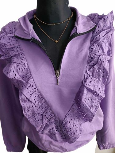 Bawełniana bluza z koronką na Arena.pl