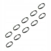 Kółka ŁĄCZNIKOWE przegięte 7 mm Assan 10 szt sreb