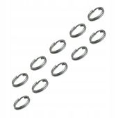 Kółka ŁĄCZNIKOWE przegięte 7 mm Assan 10 szt sreb