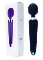 silikonowy stymulator wand usb czarny 10 funkcji b series magic