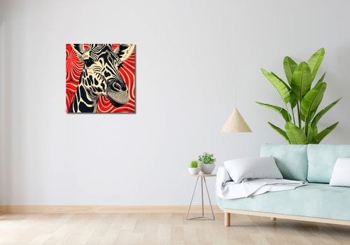 Obraz 60x60cm Wzrok Żyrafy na Arena.pl