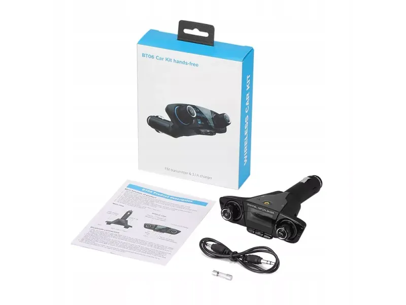 Transmiter fm bluetooth usb 5.0 wielofunkcyjny 8w1 zdjęcie 5