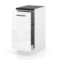 Szafka Kuchenna Stojąca Z Blatem Szafka Cargo 40cm Spremium Biały Połysk