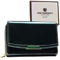 średnich rozmiarów portfel damski ze skóry ekologicznej - peterson