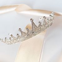 DIADEM srebrny na ślub wesele studniówka cyrkonie KOKONET 4-0178