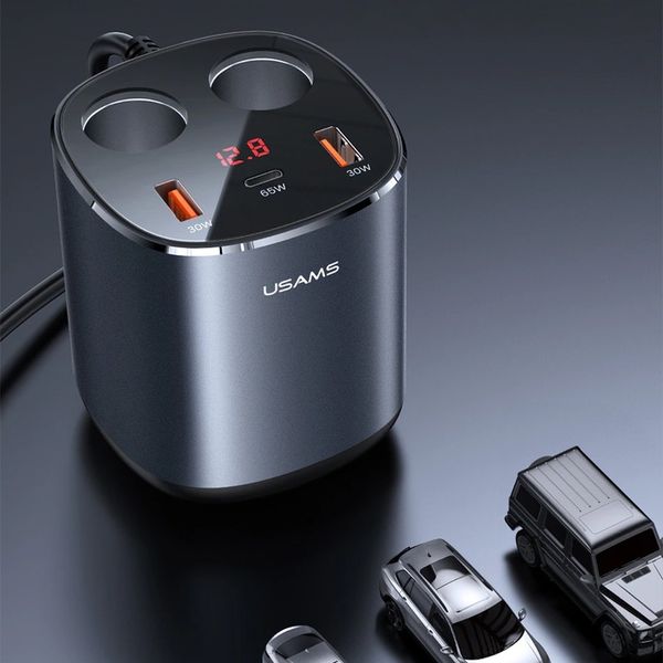 ROZGAŁĘŹNIK + ŁADOWARKA DO AUTA 2x USB USB-C 245W zdjęcie 13