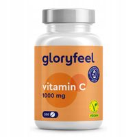 WITAMINA C 1000mg KWAS ASKORBINOWY odporność vegan 200 tabletek gloryfeel