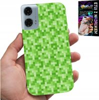 ETUI DO MOTOROLA G24 / G04 - WZORY Z GIER Z GRY PIKSEL PIKSELE PLECKI