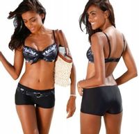 STRÓJ KĄPIELOWY PUSH UP BIKINI SZORTY BOKSERKI / M