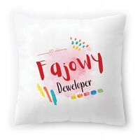 Poduszka Dla Dewelopera Na Urodziny Prezent Z Nadrukiem Ze Zdjęciem