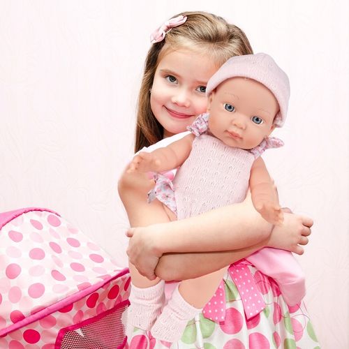 LALKA BOBAS NIEMOWLAK ŚLICZNA RÓŻOWE UBRANKO BUTELKA AKCESORIA DLA DZIECI na Arena.pl