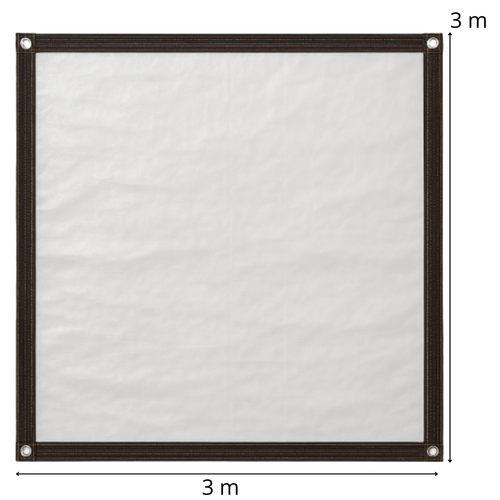 PLANDEKA PRZEZROCZYSTA 3x3m 210g/m2 [PLANDEKA4] na Arena.pl
