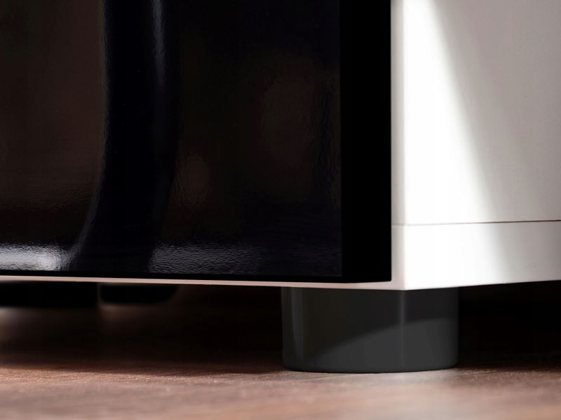 Pan Igiełka Meblościanka Blue LED  Czarny Biały Dąb Wotan 5 Elementów Salon zdjęcie 15