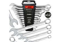 KLUCZE PŁASKIE PŁASKO OCZKOWE ZESTAW KLUCZY PŁASKICH NARZĘDZI 6-32mm 12 EL