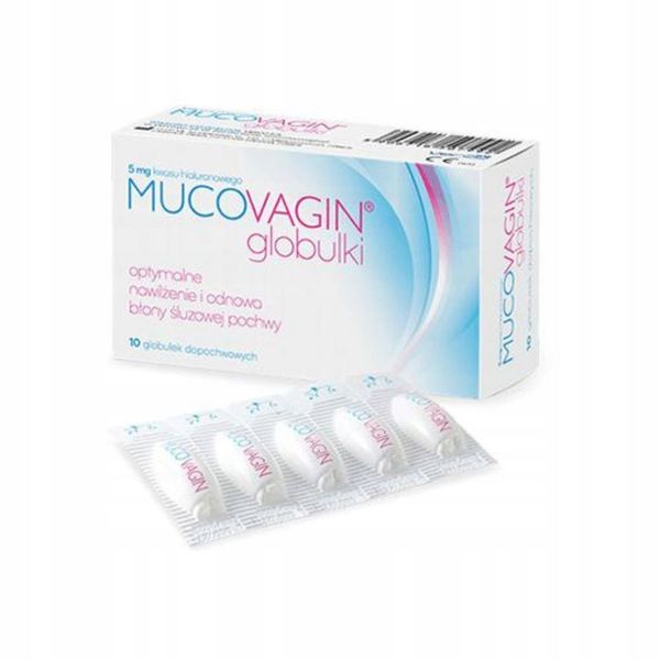 MUCOVAGIN Globulki dopochwowe 10 szt zdjęcie 1