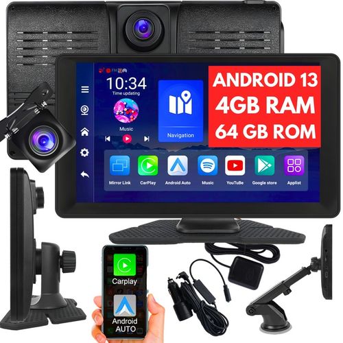 RADIO STACJA MULTIMEDIALNA WIDEOREJESTRATOR CARPLAY ANDROID 2 KAMERY DVR na Arena.pl