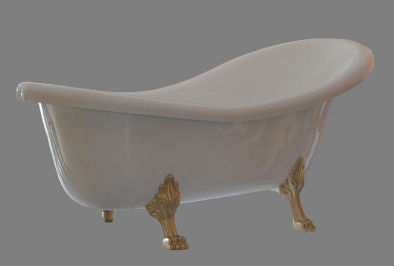 WANNA WOLNOSTOJĄCA 160  RETRO  MIRIAM BIAŁA zdjęcie 3