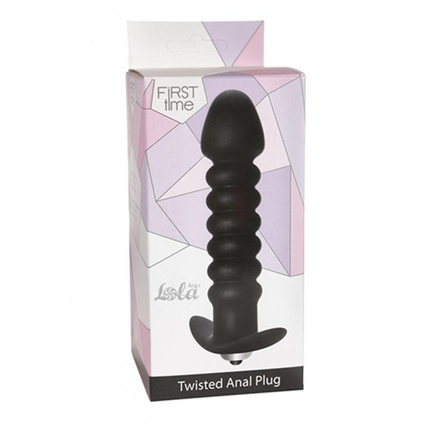 Plug-Anal Twisted Vibrating Black zdjęcie 1