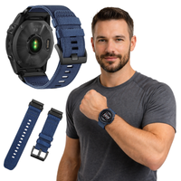 Pasek do Garmin Fenix 5 6 7 8 47mm Pro nylon bransoleta kolory Quickfit