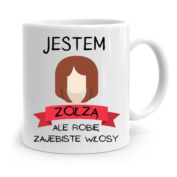 Kubek Dla Fryzjera Barbera Jestem Zołzą Z Nadrukiem Ze Zdjęciem zdjęcie 1