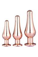 zestaw korków gleaming love pleasure set rose gold dreamtoys